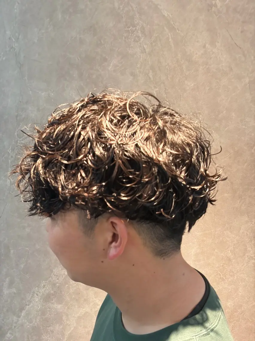 ミディアム パーマ メンズ 高橋 怜玖/仙台/長町のヘアスタイル