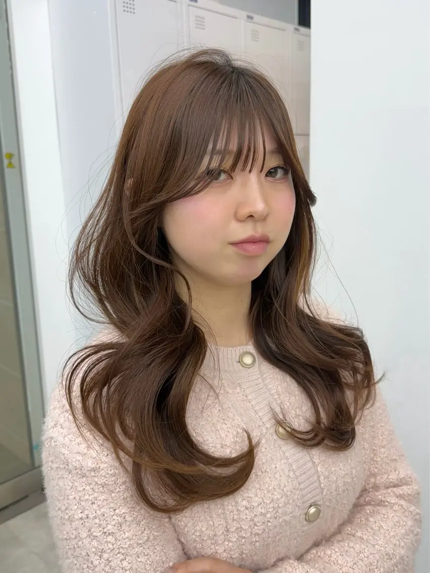 セミロング 似合わせレイヤー カット/naruのヘアスタイル