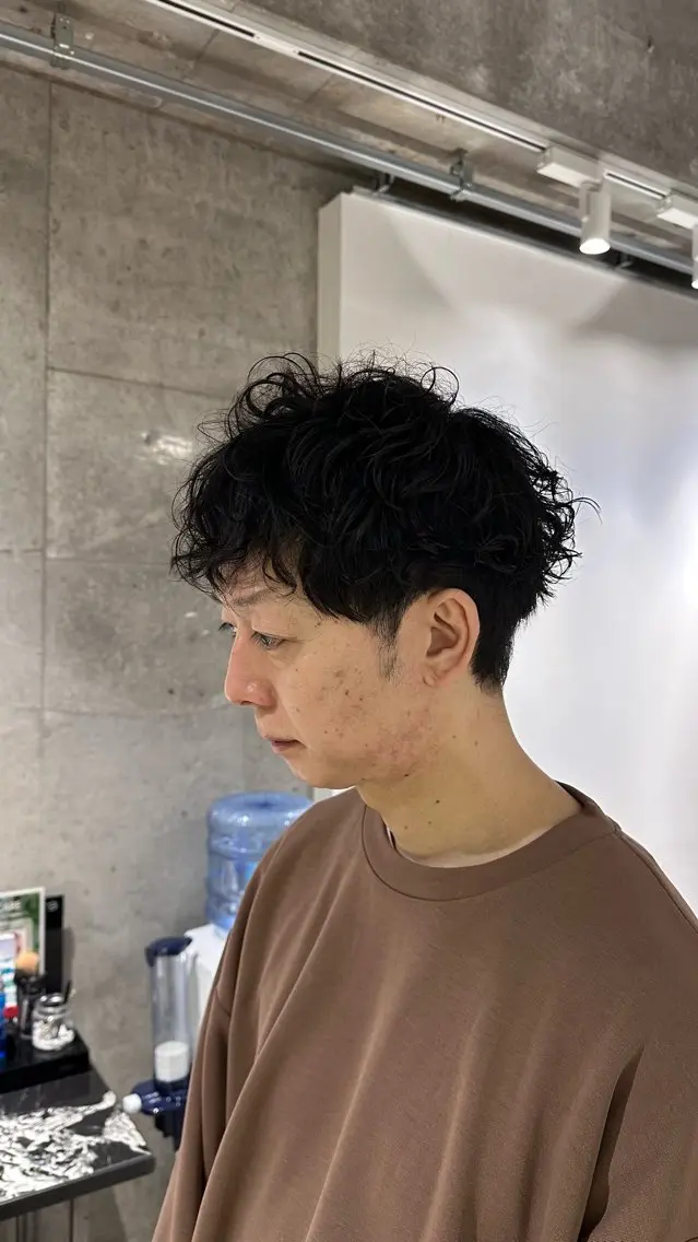 メンズ マッシュ メンズパーマ milli 佐藤 蓮 🤏のヘアスタイル