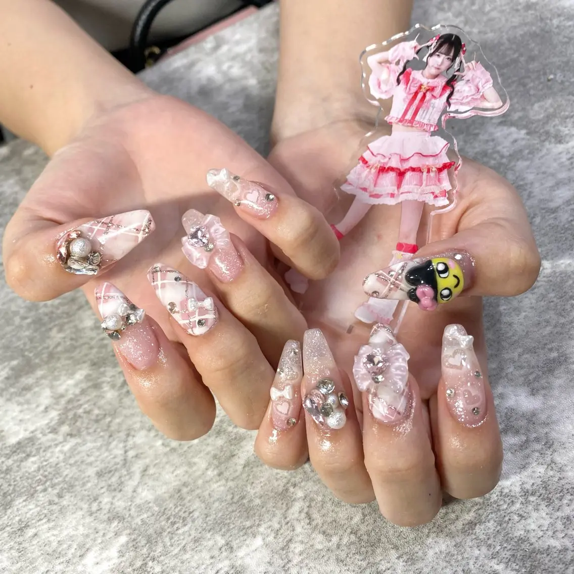 ネイル 持ち込み ピンク ハンドネイル ★Rinail... .のネイルデザイン