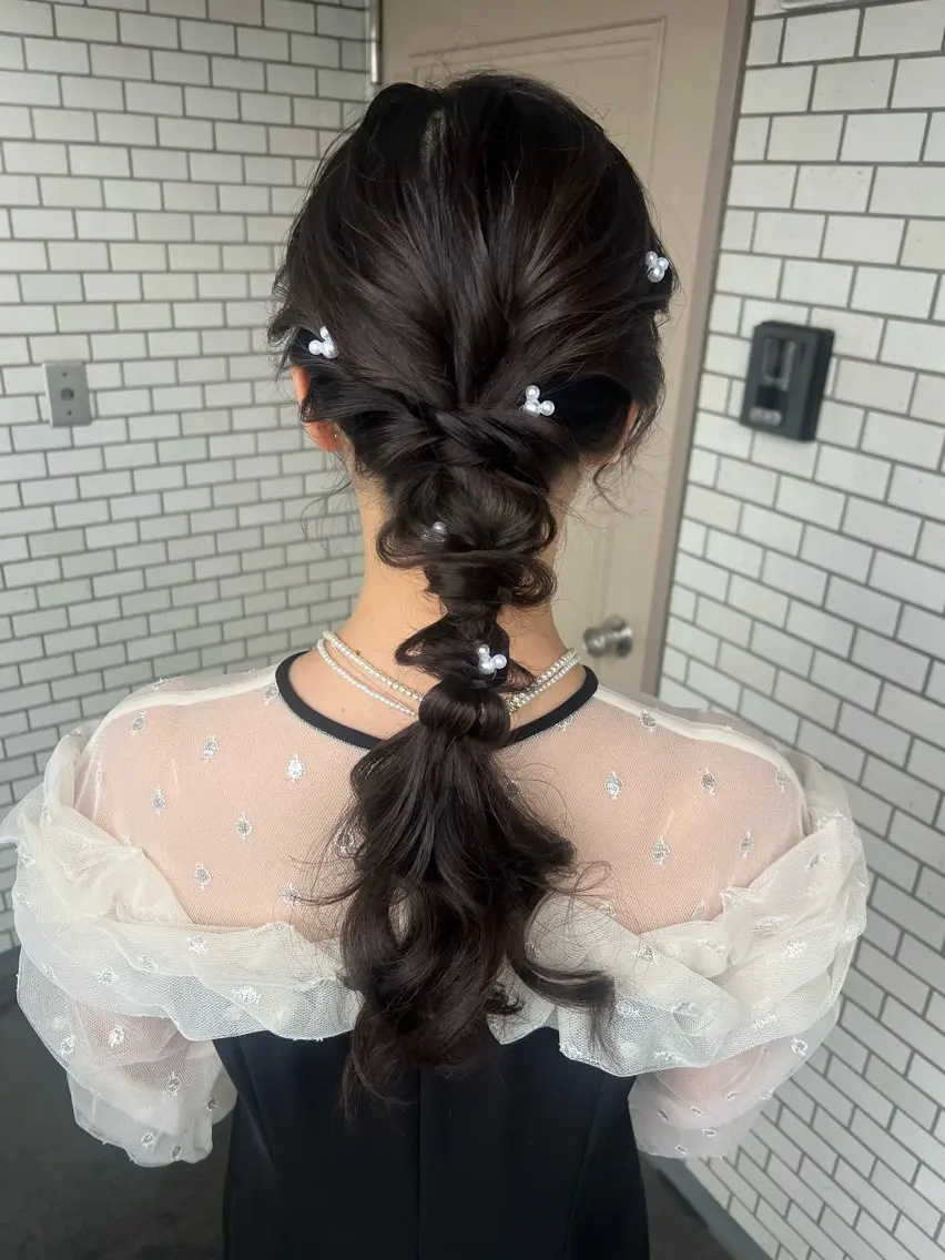 ヘアアレンジ ヘアセット 大人可愛いヘアメイク 💋🧚♀️しずかのヘアスタイル