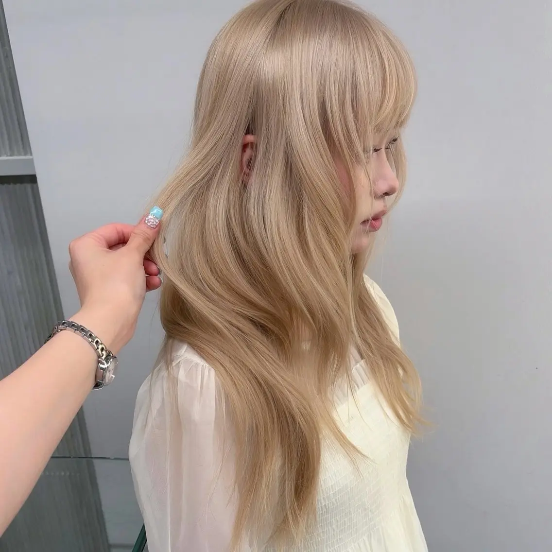 セミロング 表参道 透明感カラー kanako✧*｡のヘアスタイル