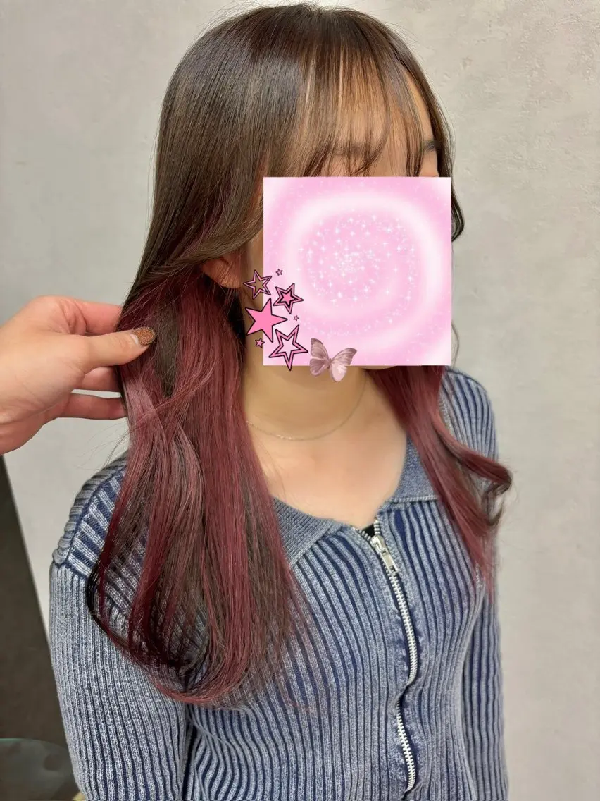 ロング カラー ヘアカラー 暖色カラー/アレンジ 🌺URUHA🌺のヘアスタイル