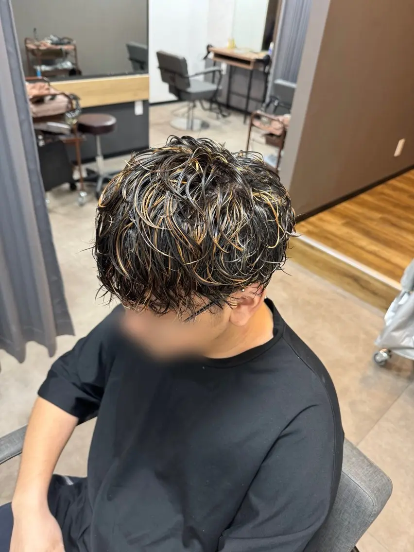 メンズカット＋パーマの写真