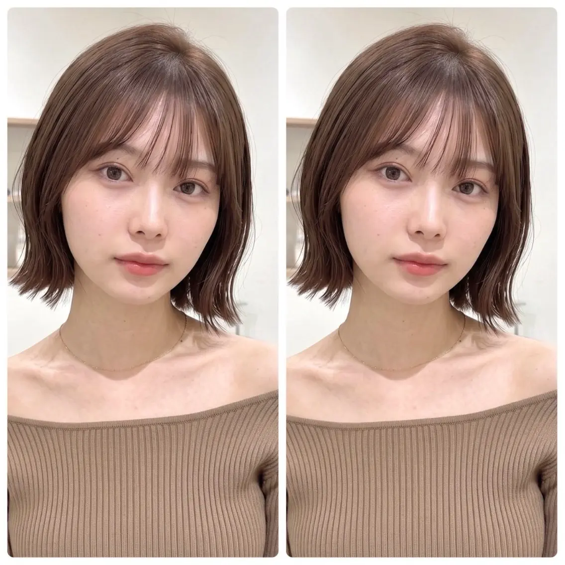 ミディアム 🪞骨格補正ボブ🪞 モテレイヤーボブ🤍のヘアスタイル