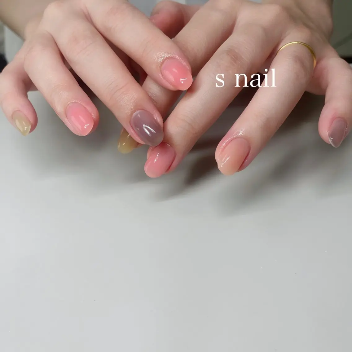 ネイル ワンカラーネイル ハンドネイル フットネイル s nail さとよしみゆきのネイルデザイン