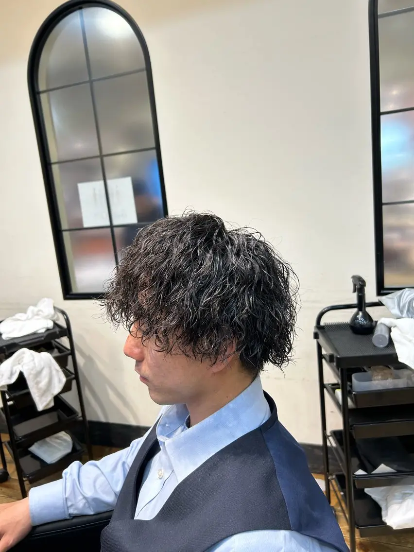 【美容学生限定、メンズ限定】カット+パーマの写真