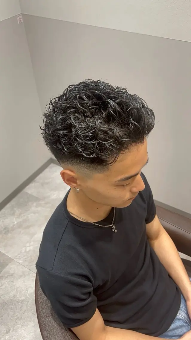 ショート カット パーマ 角田 瀬名のヘアスタイル