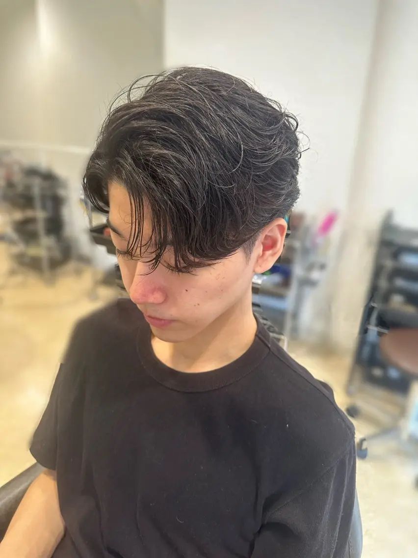 メンズ 💈メンズサロン ルーズパーマ大募集のヘアスタイル