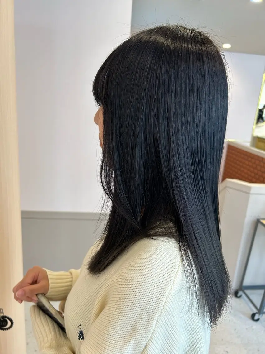 カット+縮毛矯正+ヘアエステ🌷🫧の写真