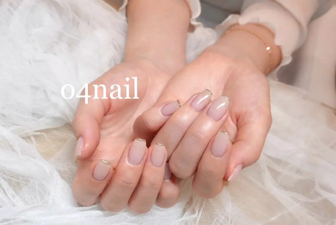 ネイル フレンチネイル ミラーネイル オフィスネイル ワンカラーネイル ハンドネイル o4nail___ ARISAのネイルデザイン