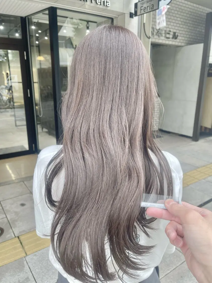 ロング カラー ヘアアレンジ アディクシーカラー トリートメント ヘアカラー トリートメント 縮毛矯正/美髪 髪質改善/石田幸輔のヘアスタイル