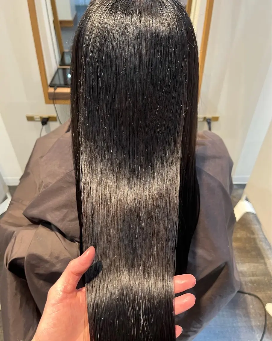 ロング カラー グレージュ ラベンダーカラー ラベンダーグレージュ ラベンダーグレー 髪質改善 カット ヘアカラー 縮毛矯正 トリートメント 髪質改善☆ 縮毛矯正miyuのヘアスタイル