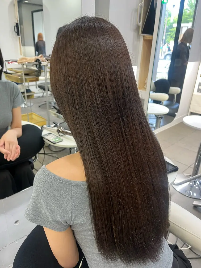 ロング カラー カット ヘアカラー ボブ/透明感カラー ✂️ツムギ♡のヘアスタイル