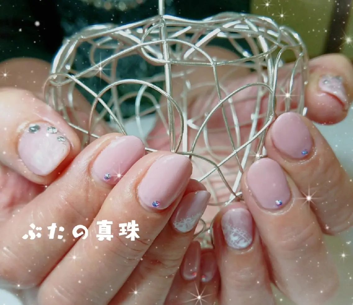 ネイル レース ハンドネイル 林 珠里のネイルデザイン