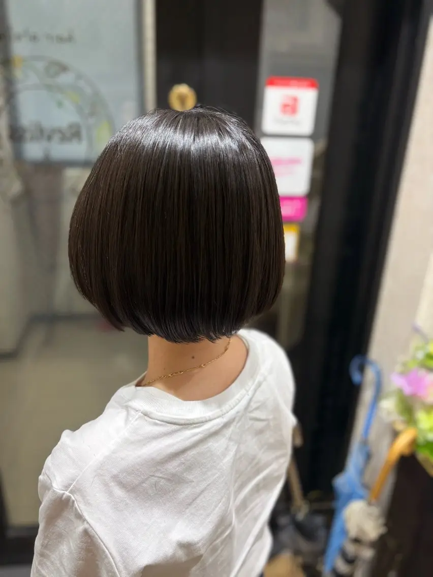ショート カット 縮毛矯正 原口 美樹のヘアスタイル