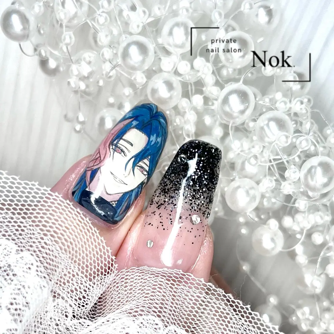 ネイル ロングネイル ハンドネイル 池袋痛ネイル Nok. 渡辺のネイルデザイン