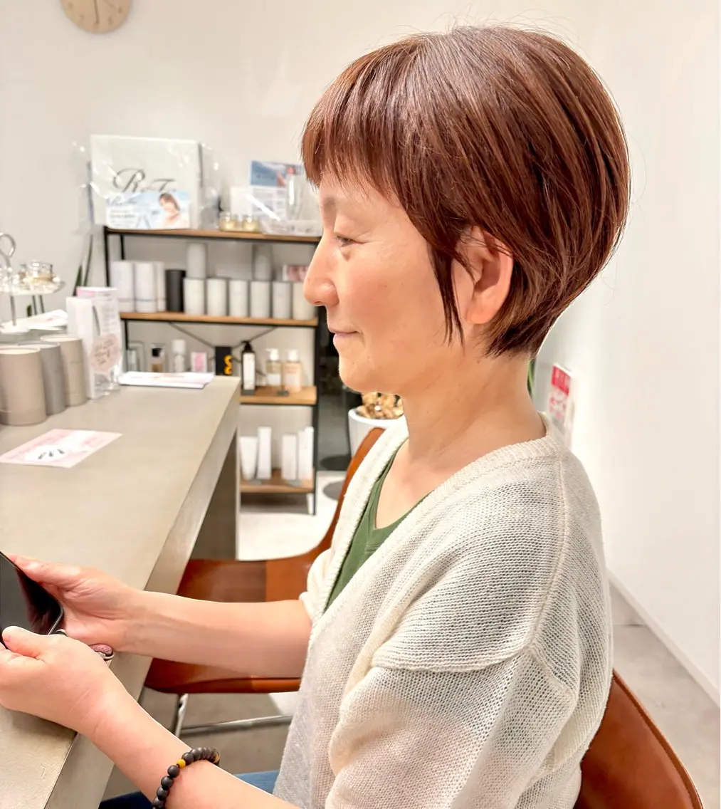 ショート 似合わせカット ショートヘア 苅郷 羽瑛のヘアスタイル