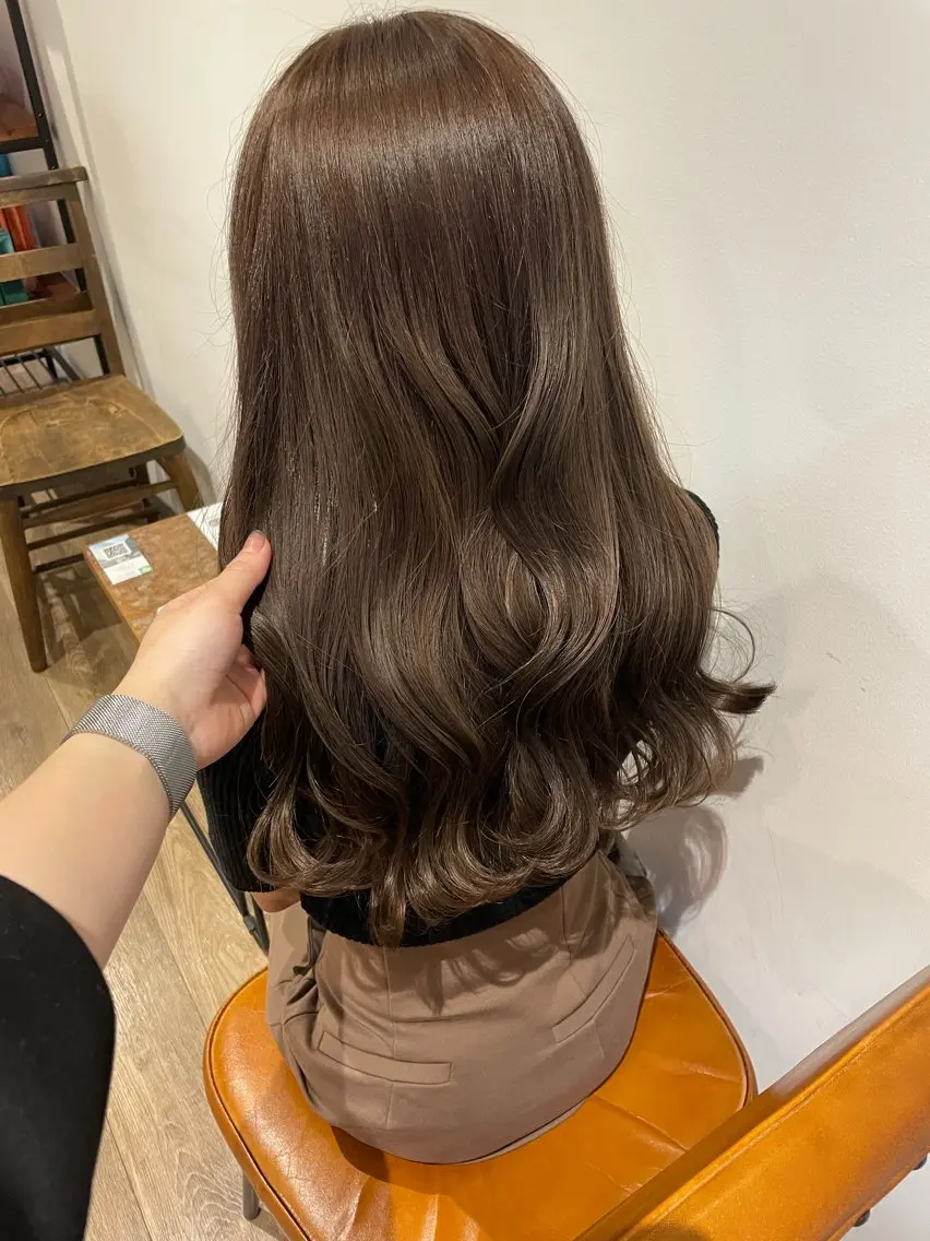 ロング カラー ヘアアレンジ ヘアカラー トリートメント coco♡ 韓国hairのヘアスタイル