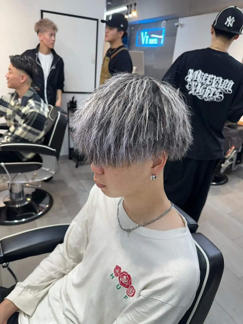 カラー パーマ メンズ カット ヘアカラー 🇺🇸大宮パーマ 波巻き/ツイスパのヘアスタイル