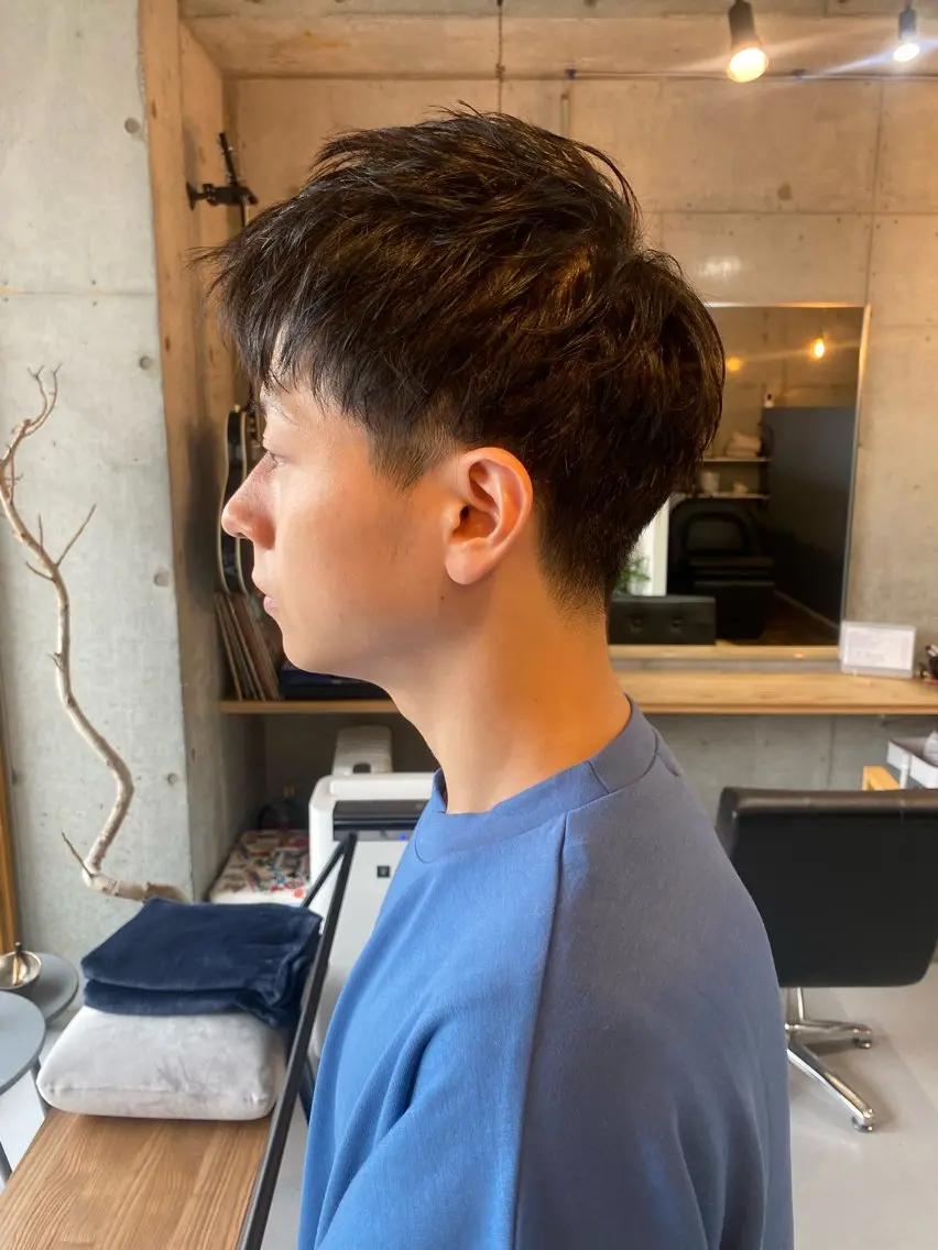 【✨メンズカット✨】カットモデルがショートスパ付きの写真