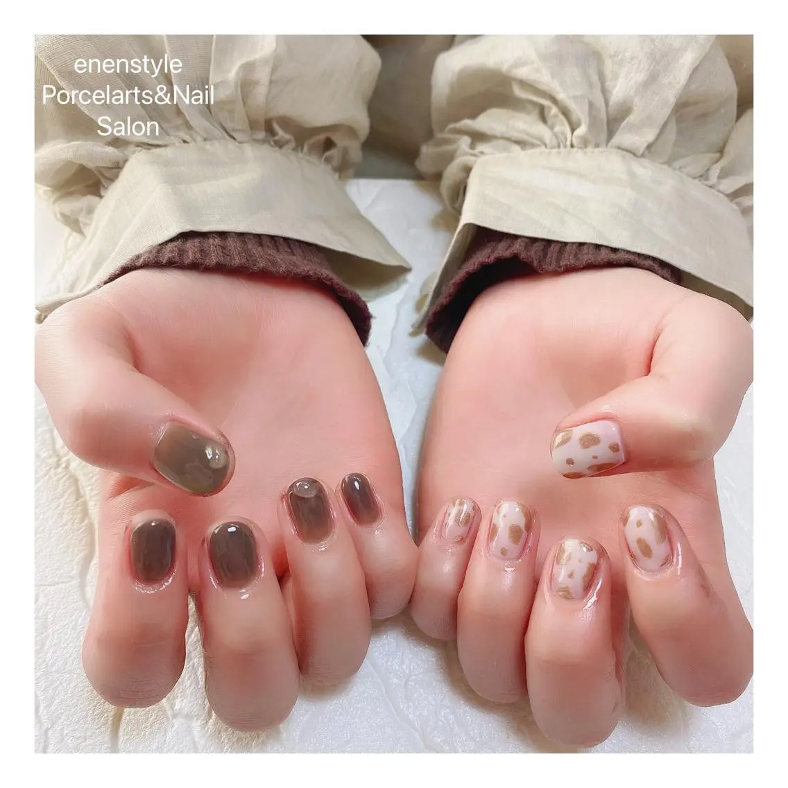 ショート ネイル ハンドネイル 🐾enen style 🐾のネイルデザイン