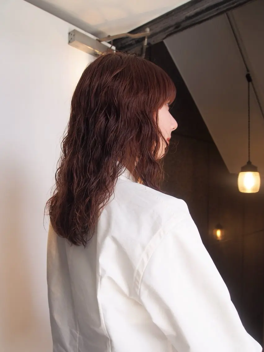 セミロング カット ヘアカラー パーマ トリートメント 似合わせパーマ 🌼カンナのヘアスタイル