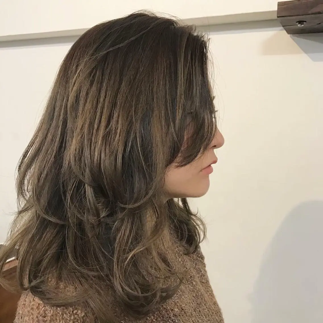 ミディアム ボブ♡柔らかいカラー 實松栞理のヘアスタイル