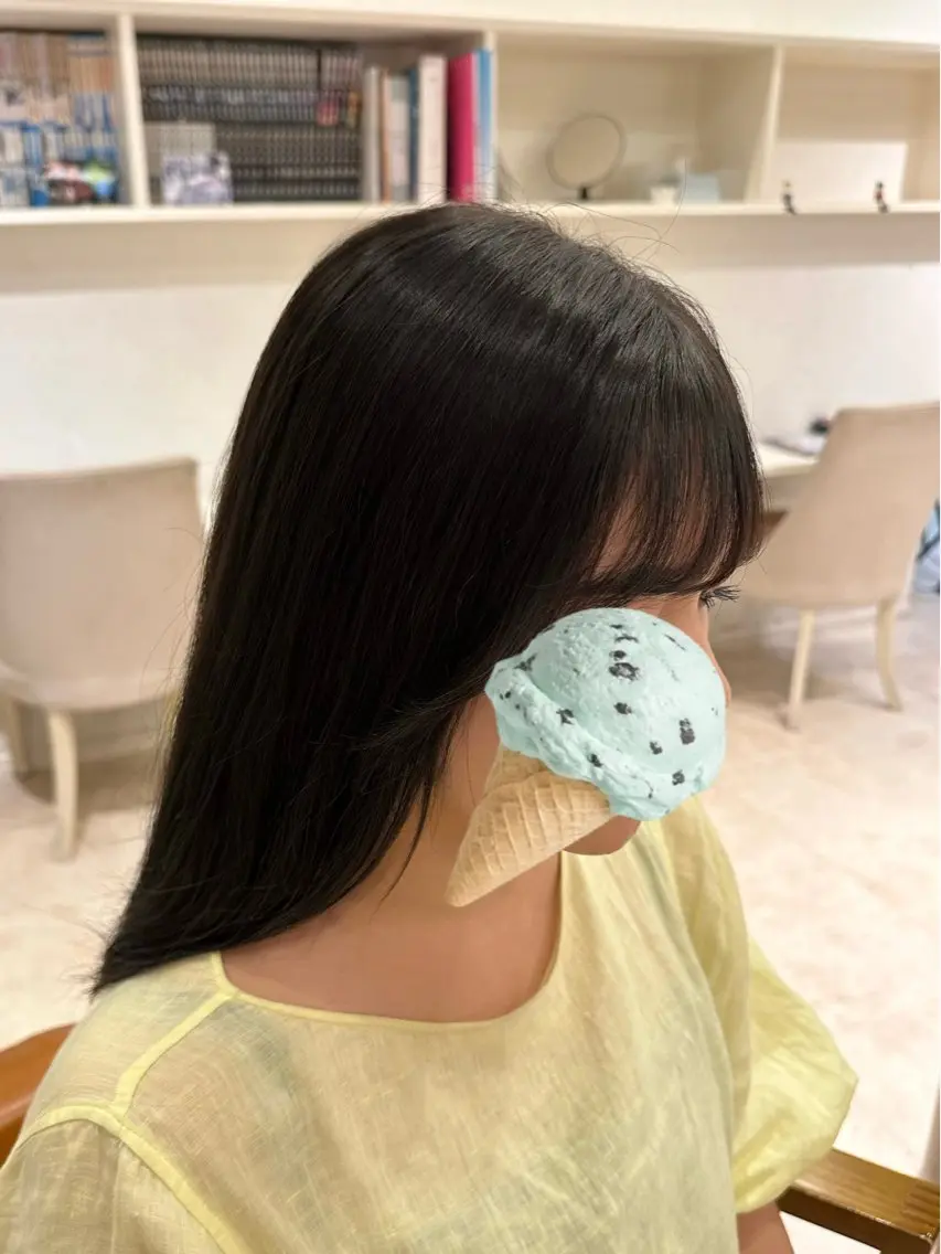 ロング トリートメント トリートメント 透明感ブリーチなし Wカラー / 田村のヘアスタイル
