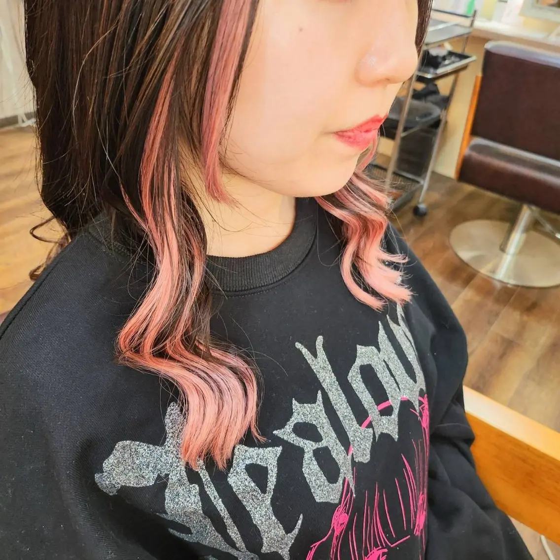 ミディアム ヘアアレンジ エクステ エクステ MagicMush ✴︎シールエクステのヘアスタイル