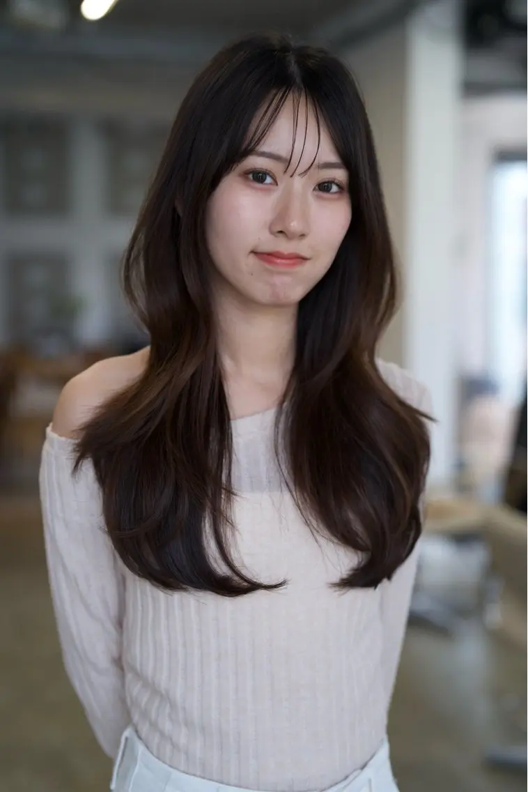 ロング カラー ヘアアレンジ ヘアカラー 縮毛矯正特化 指名No.1shunのヘアスタイル