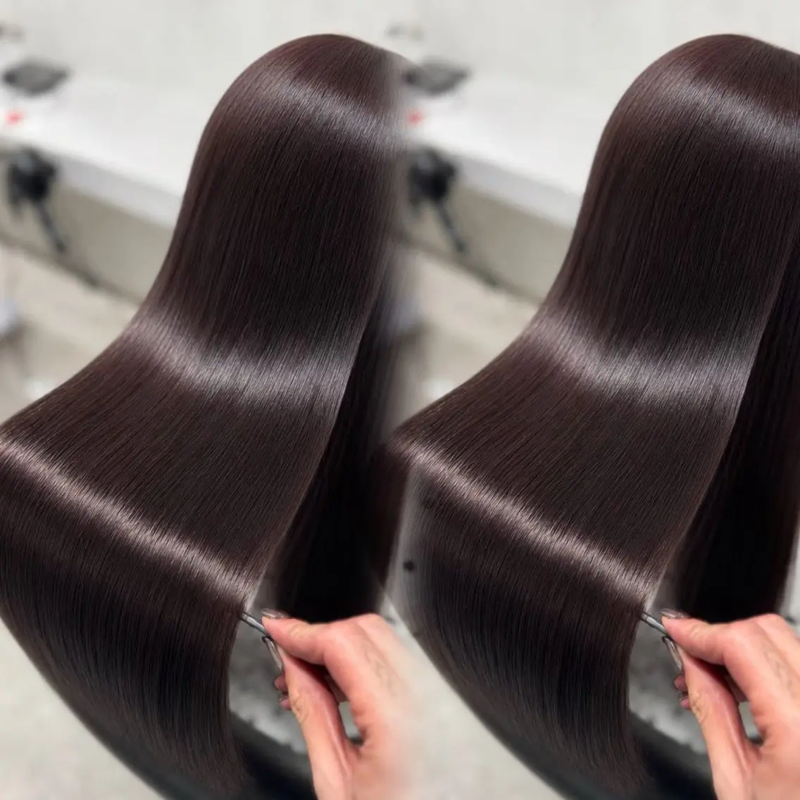 トリートメントでストレートにヘアポテンツァの写真