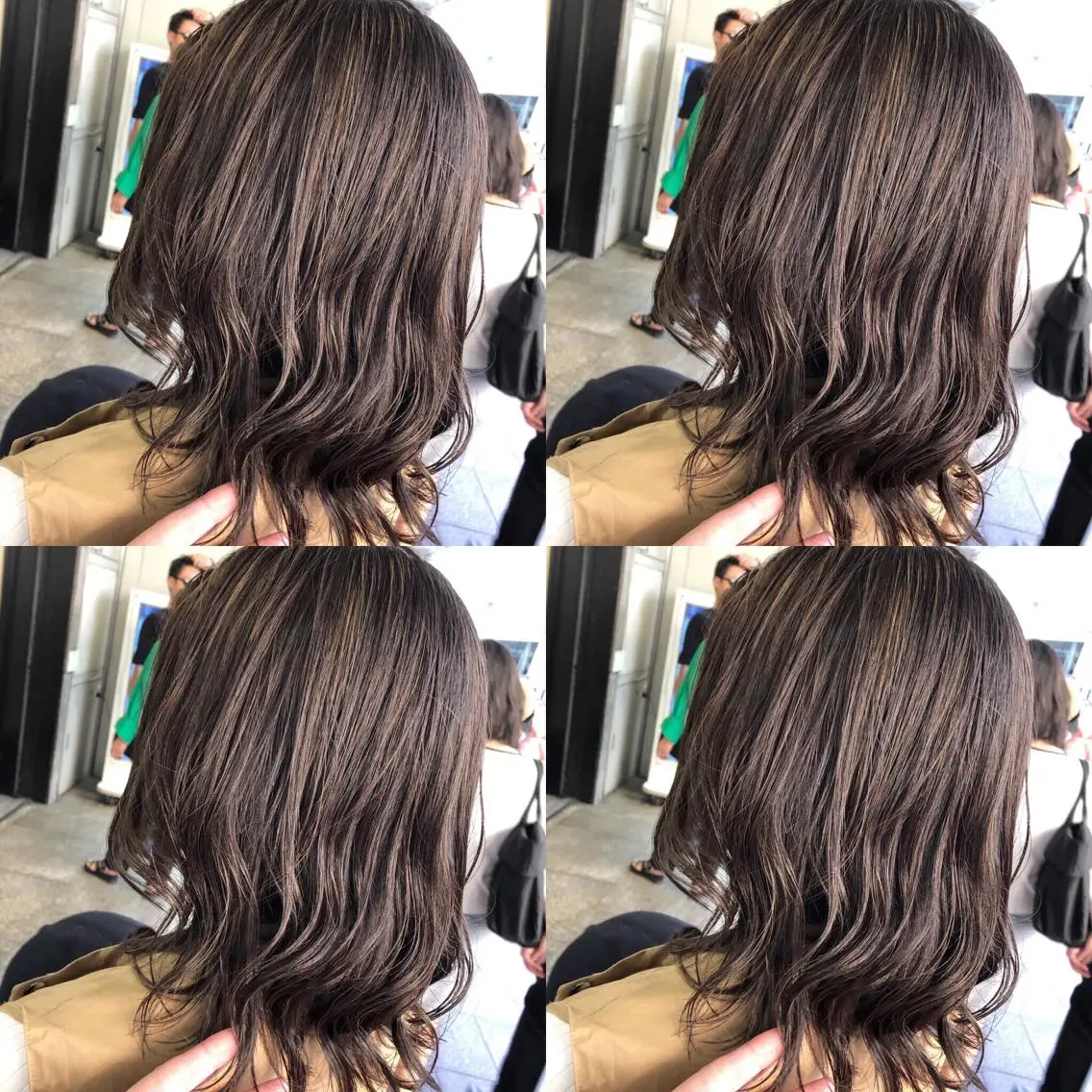 ミディアム カラー アッシュ ハイライトカラー ラベンダーカラー ラベンダーアッシュ ハイライト JILBLAN京都 ショート/ハイライトのヘアスタイル
