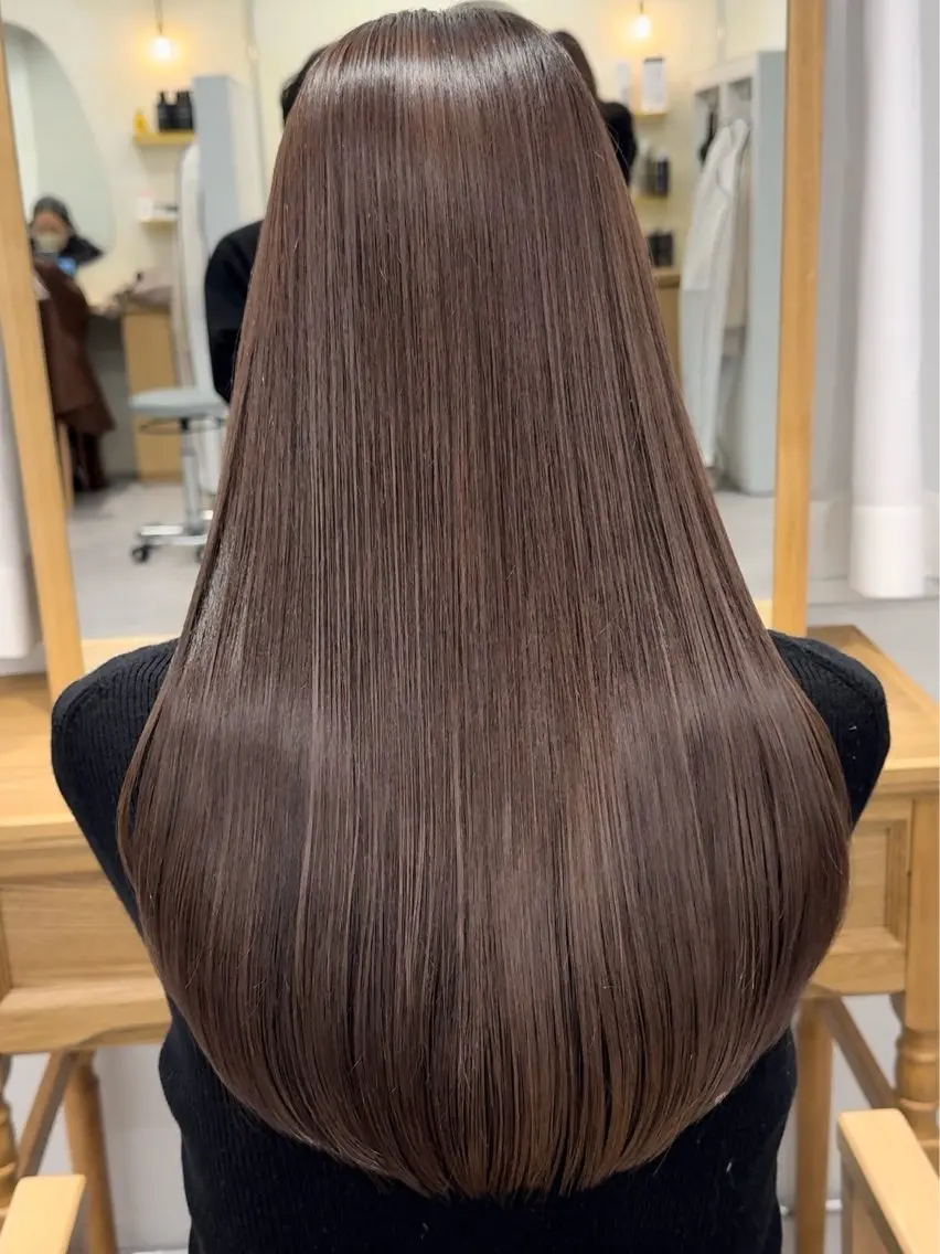 ロング 縮毛矯正 モデル募集中🌷 yuraのヘアスタイル
