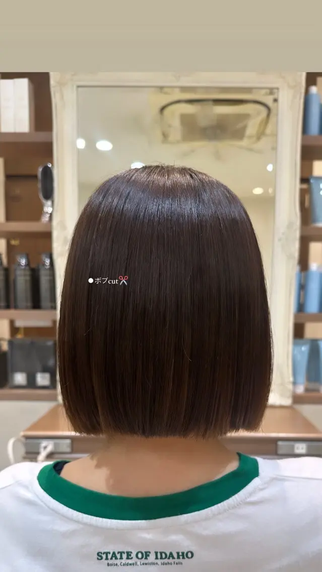 ミディアム ボブ 田畑 あやののヘアスタイル
