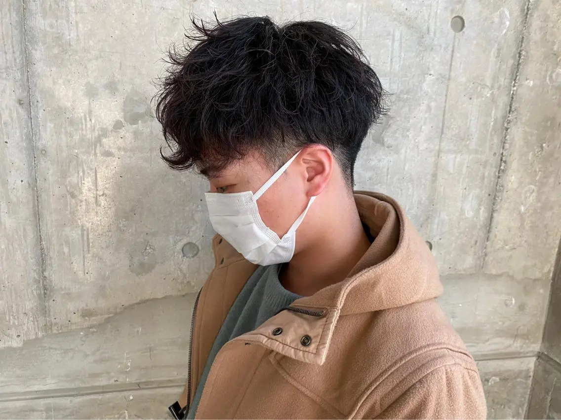 カラー パーマ メンズ ブリーチなし透明感 カラー/MISANOのヘアスタイル