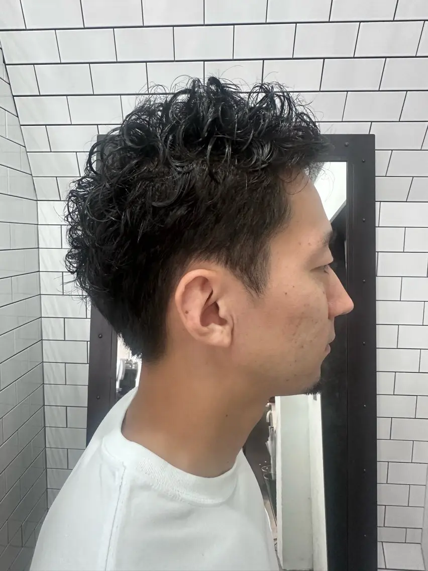 ショート カット パーマ トリートメント 妙見 知洋のヘアスタイル