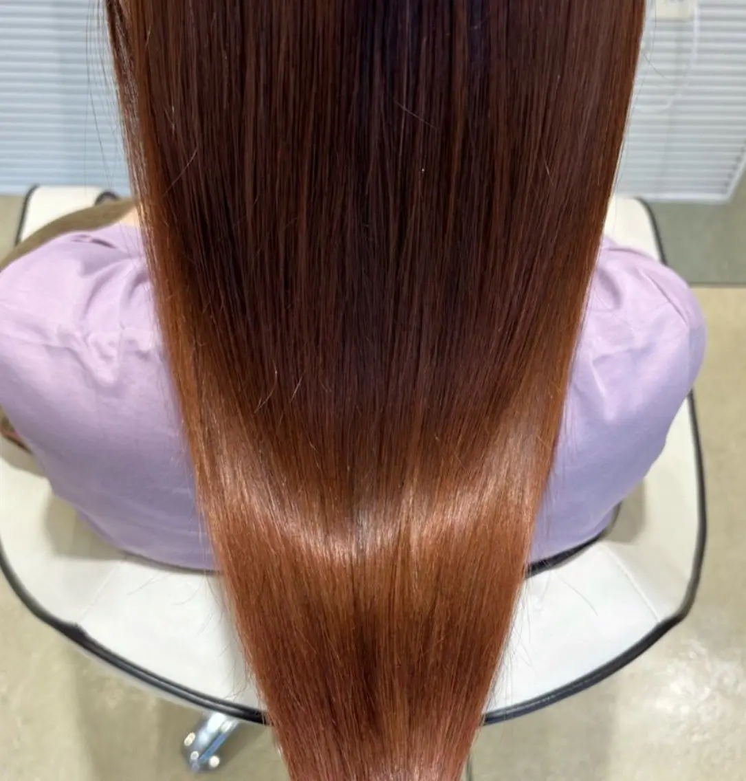 ロング カラー ケアカラー 髪質改善 ロング トリートメント 透明感カラー/ レイヤー/ユウユのヘアスタイル