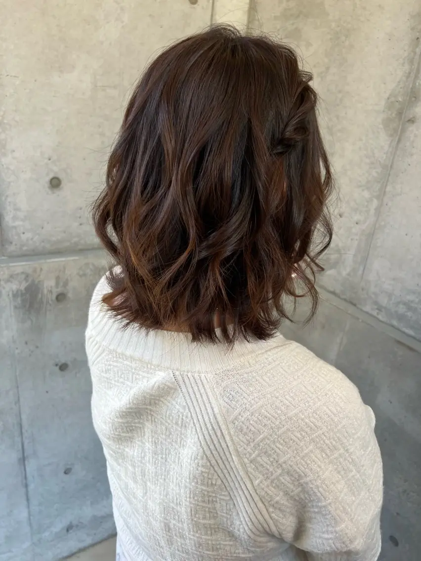 ミディアム ユカ yのヘアスタイル