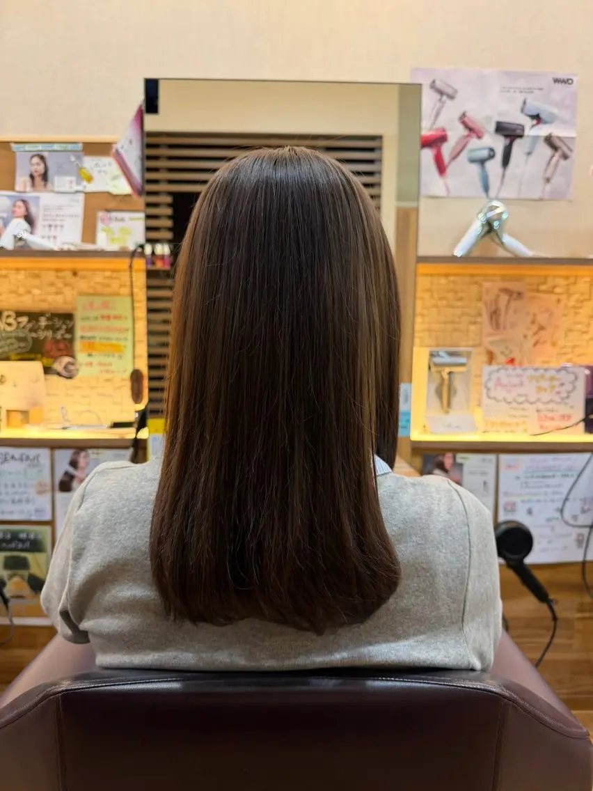 カラー ブリーチ ダブルカラー 熊谷 こころのヘアスタイル