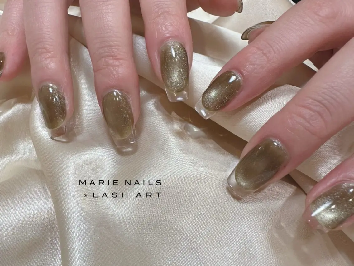 ネイル クリアネイル フレンチネイル MARIENAILS soedaのネイルデザイン