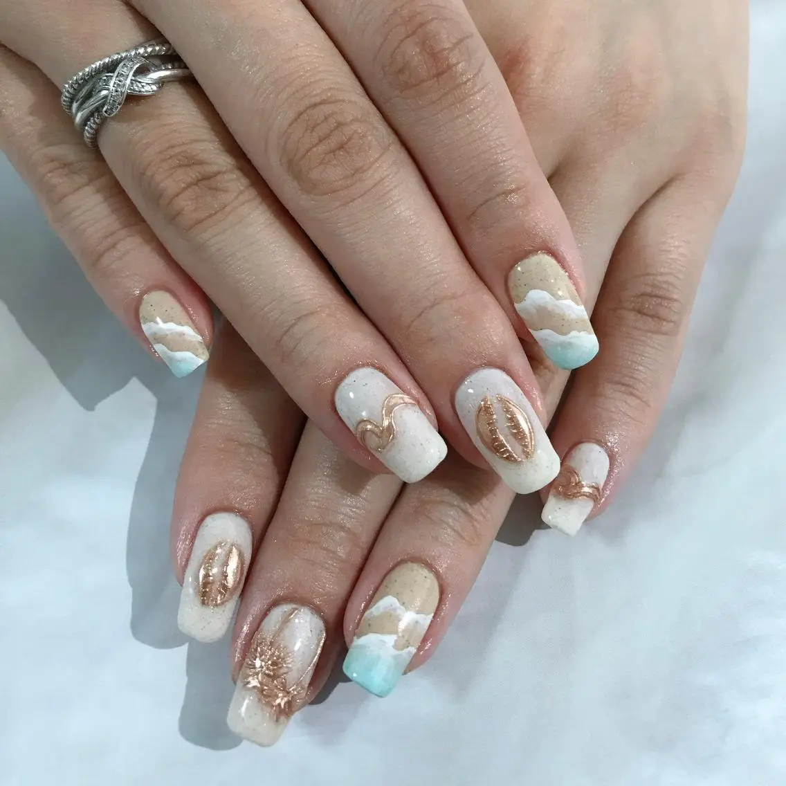 ネイル アートネイル ミラーネイル 持ち込み ハンドネイル Masuko Yasukaのネイルデザイン