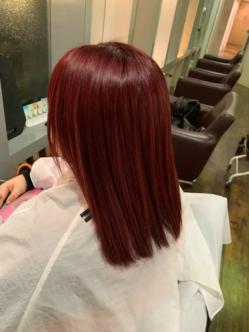 カラー ヘアカラー 佐藤 舞のヘアスタイル