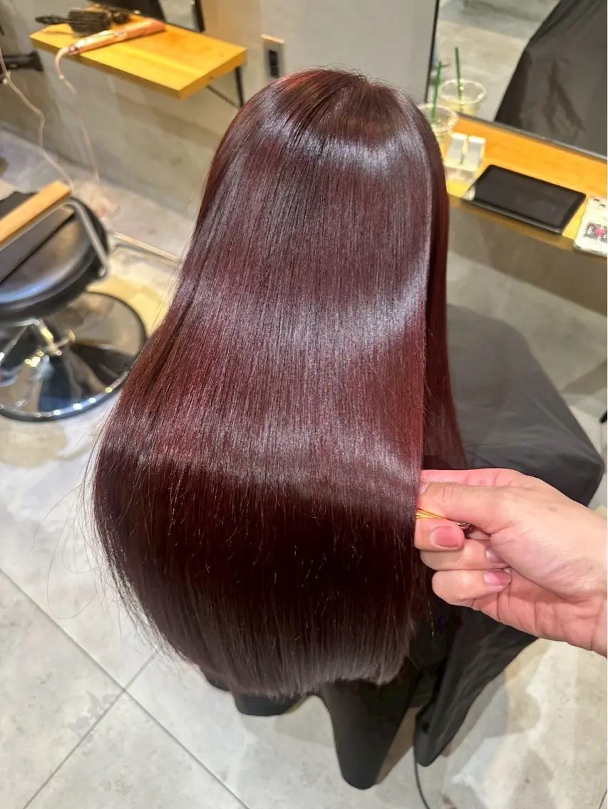 ロング カット ヘアカラー トリートメント 艶髪🩶渋谷🩶 MIZUKI🩶のヘアスタイル