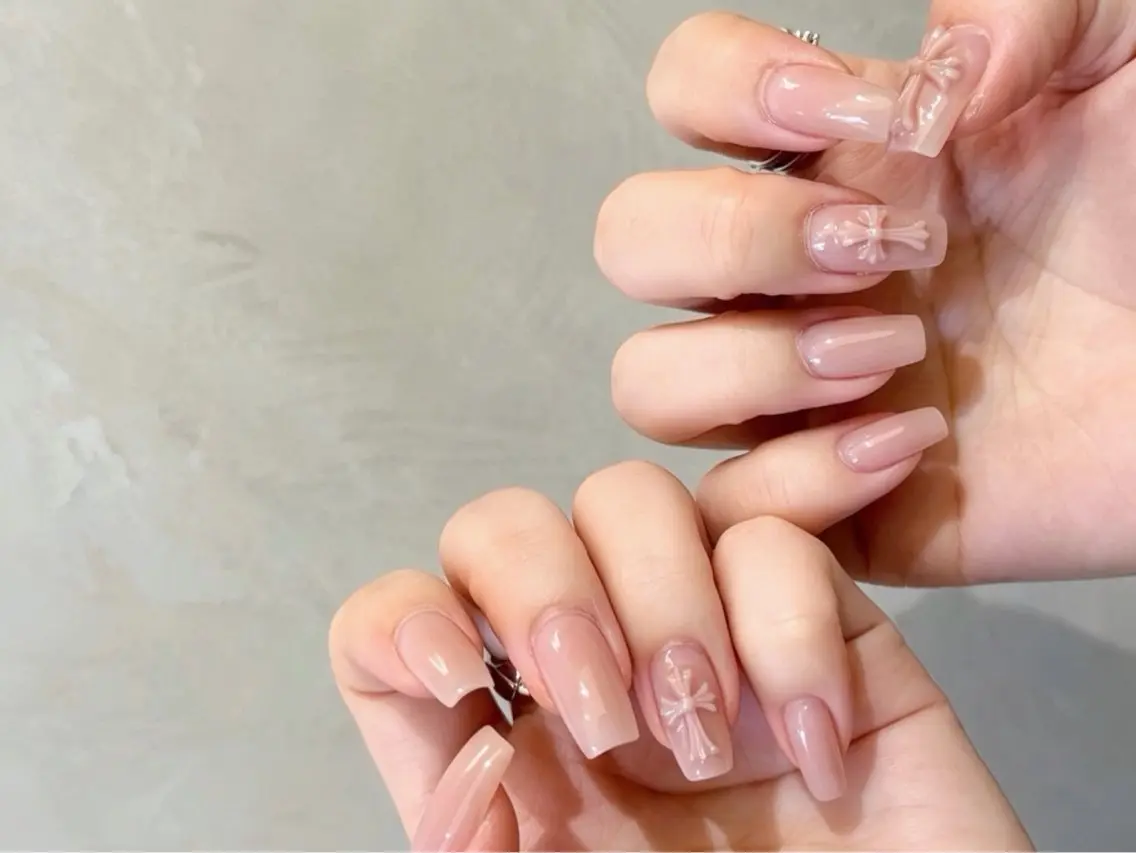 ネイル ブラウン フットネイル フレンチネイル グラデーション 氷ネイル・うるうるネイル ハンドネイル Mixx Nail_ Studioのネイルデザイン
