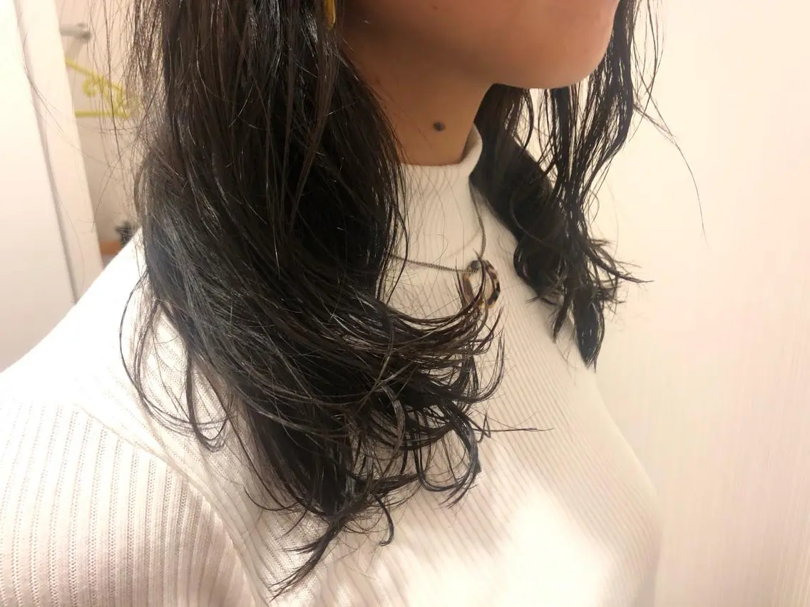 ロング パーマ 新井 友菜のヘアスタイル