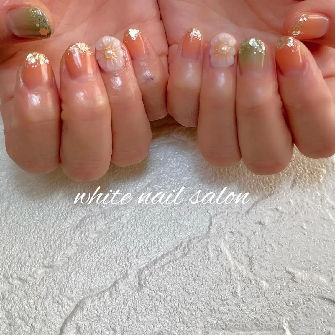 ネイル フットネイル ジェルネイル ハードジェル ラメ(グリッター) 持ち込み ハンドネイル white nail salonのネイルデザイン