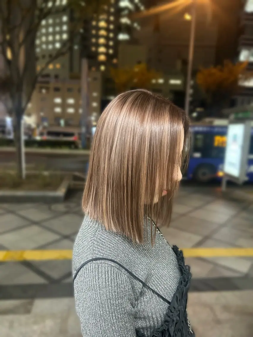 ミディアム カラー さわ 🫧🎀のヘアスタイル