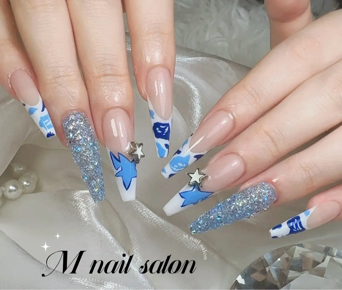 ネイル ハンドネイル M🌷nail 長さだし専門店のネイルデザイン