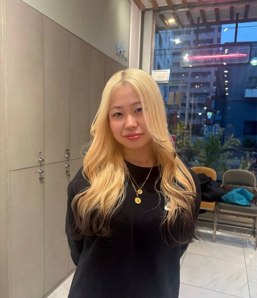 ロング カラー ヘアカラー ️🩵RINKA/ 艶color🩵のヘアスタイル